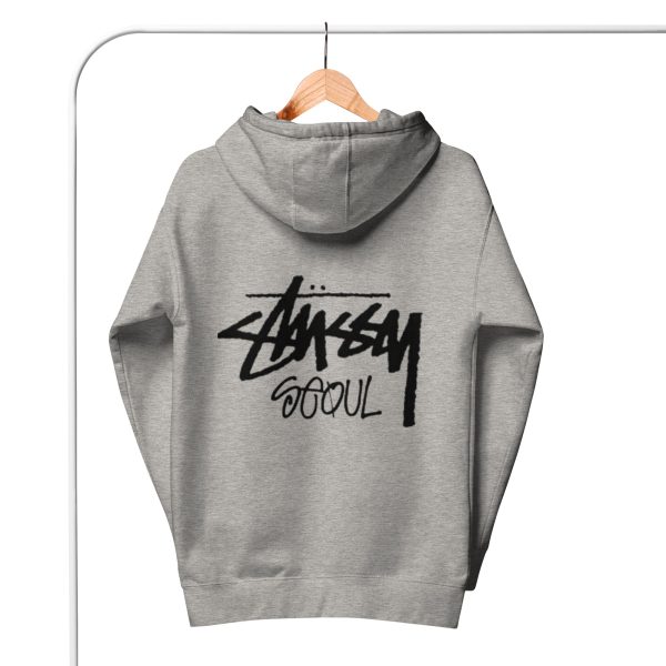 Unisex Stussy Seoul Hoodie Grey