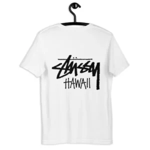 Unisex Stussy Hawaii Shirt white